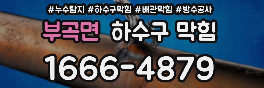 부곡면 하수구 막힘
