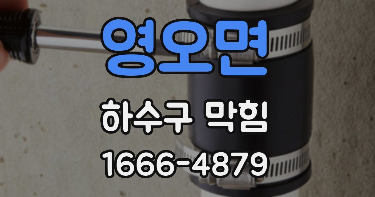 영오면 하수구 막힘