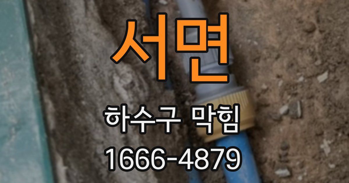 서면 하수구 막힘
