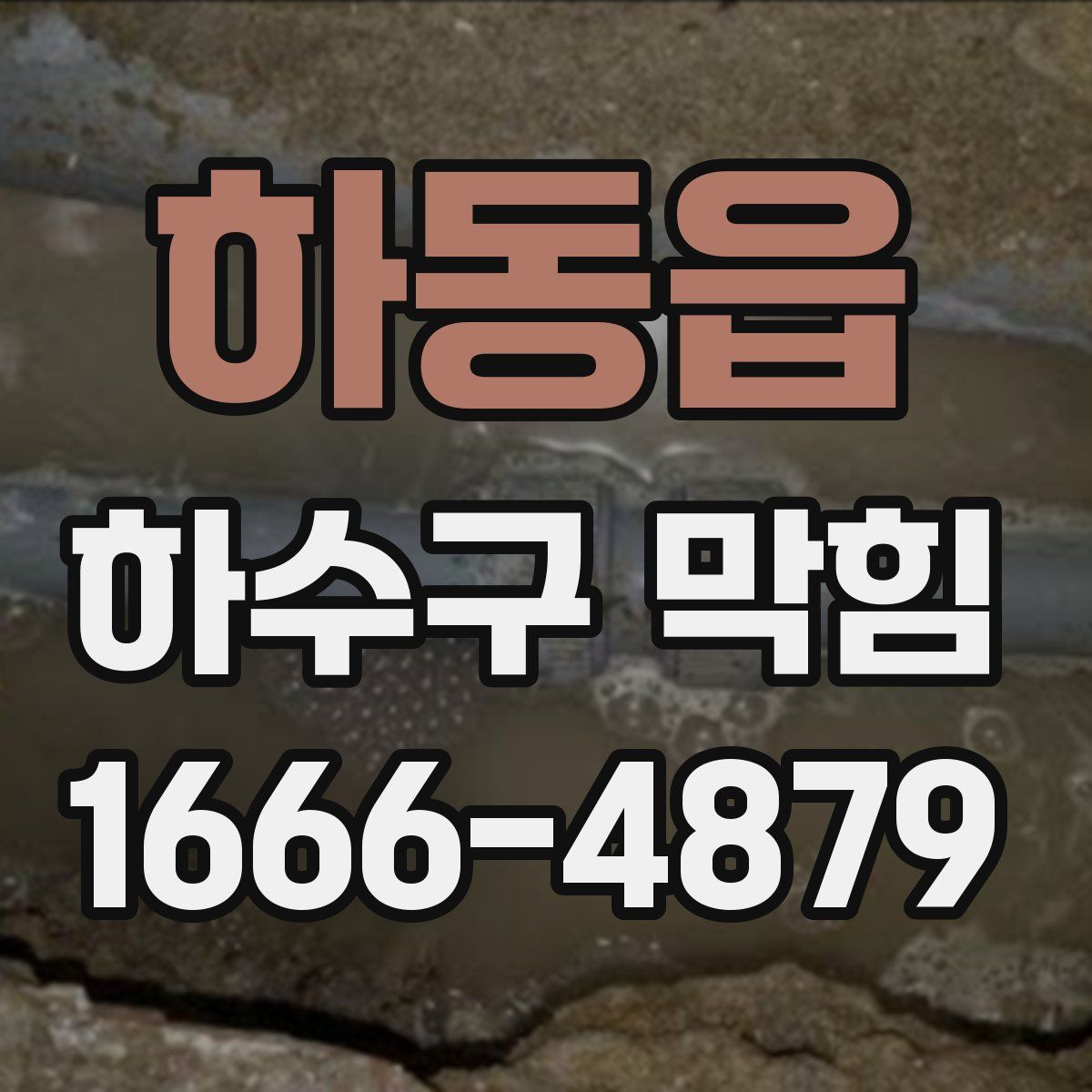 하동읍 하수구 막힘