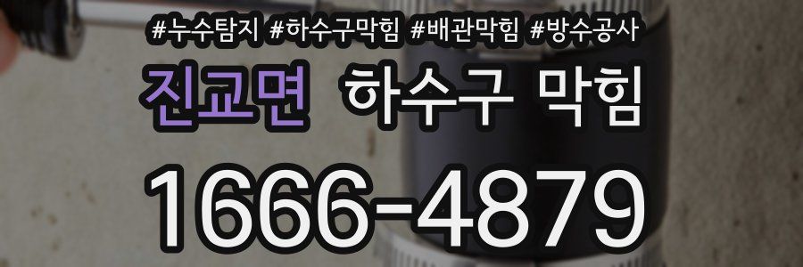 진교면 하수구 막힘