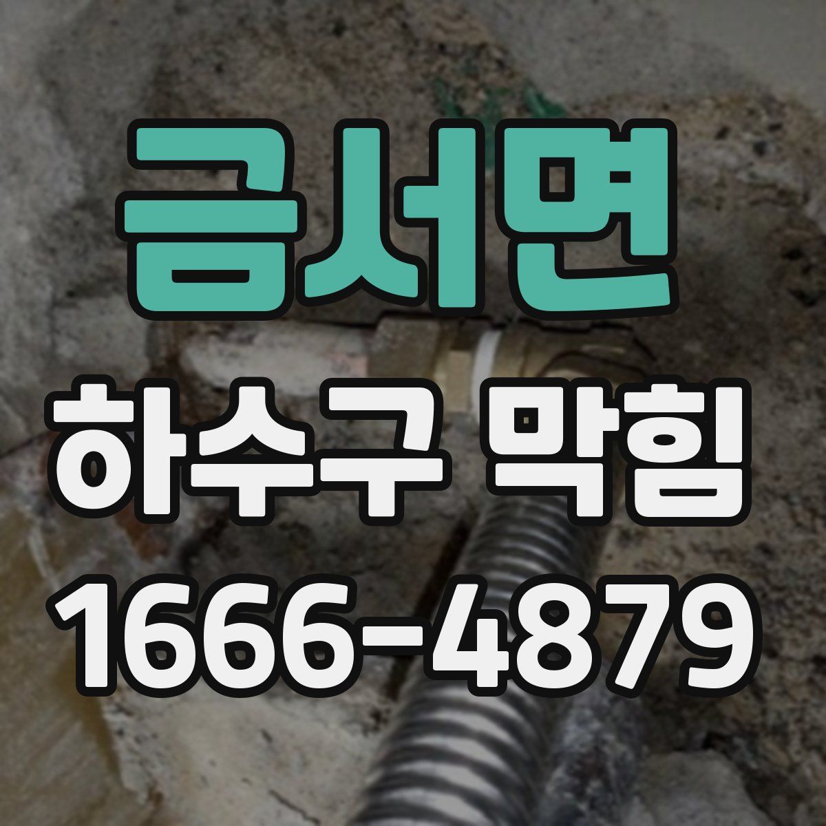 금서면 하수구 막힘