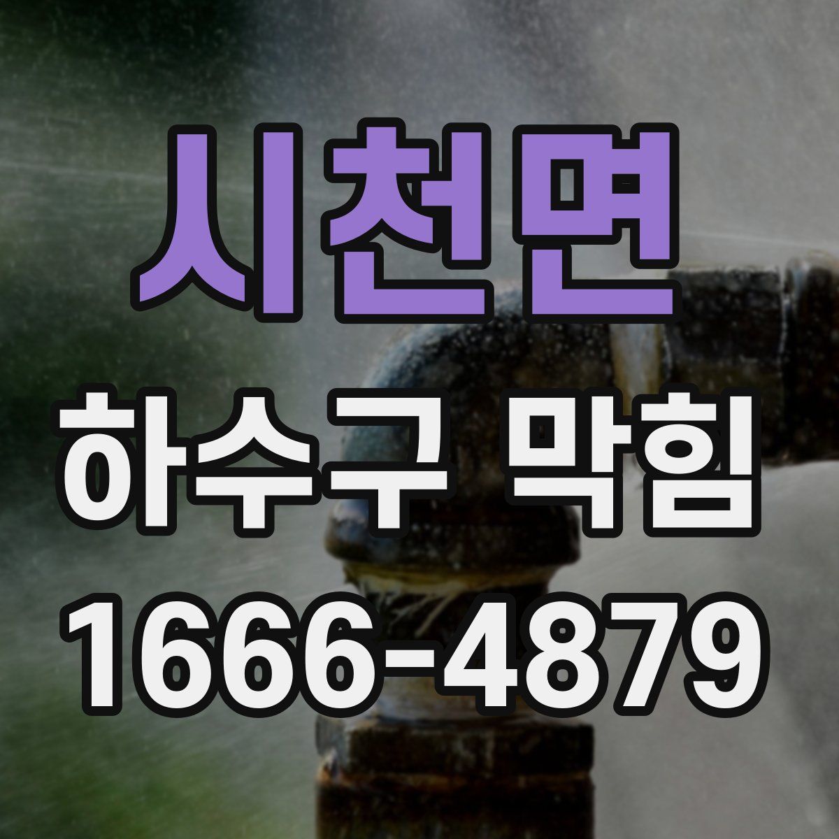 시천면 하수구 막힘
