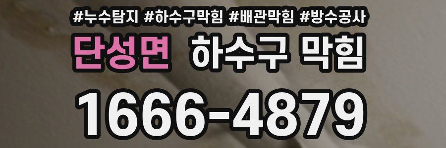단성면 하수구 막힘