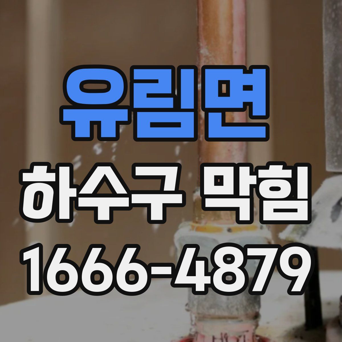 유림면 하수구 막힘