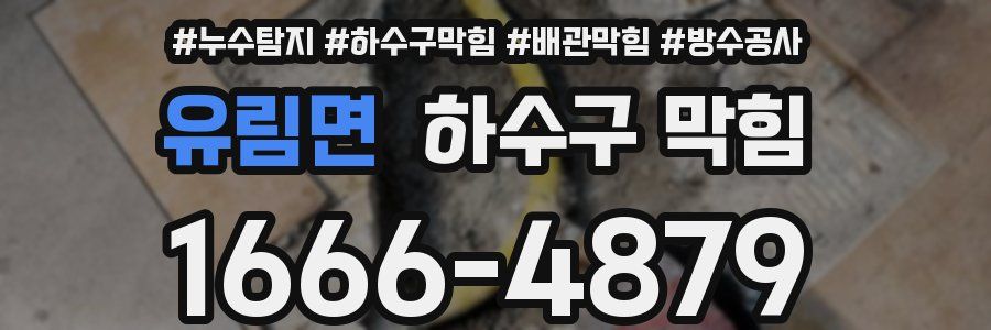 유림면 하수구 막힘