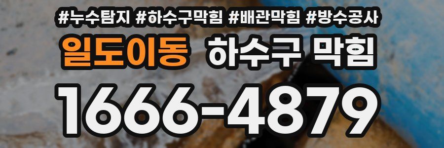 일도이동 하수구 막힘
