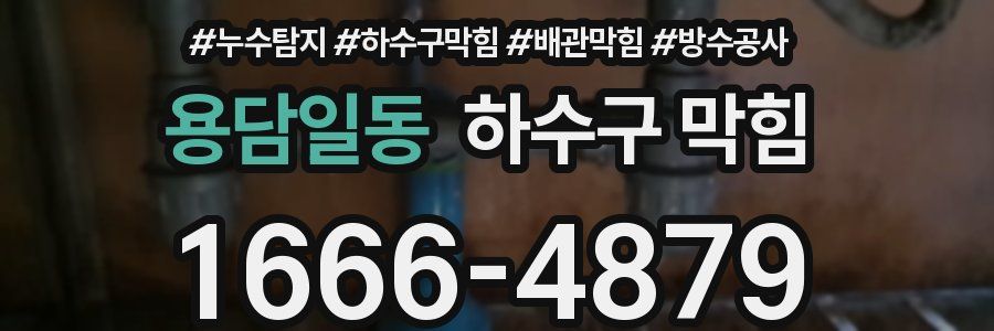 용담일동 하수구 막힘