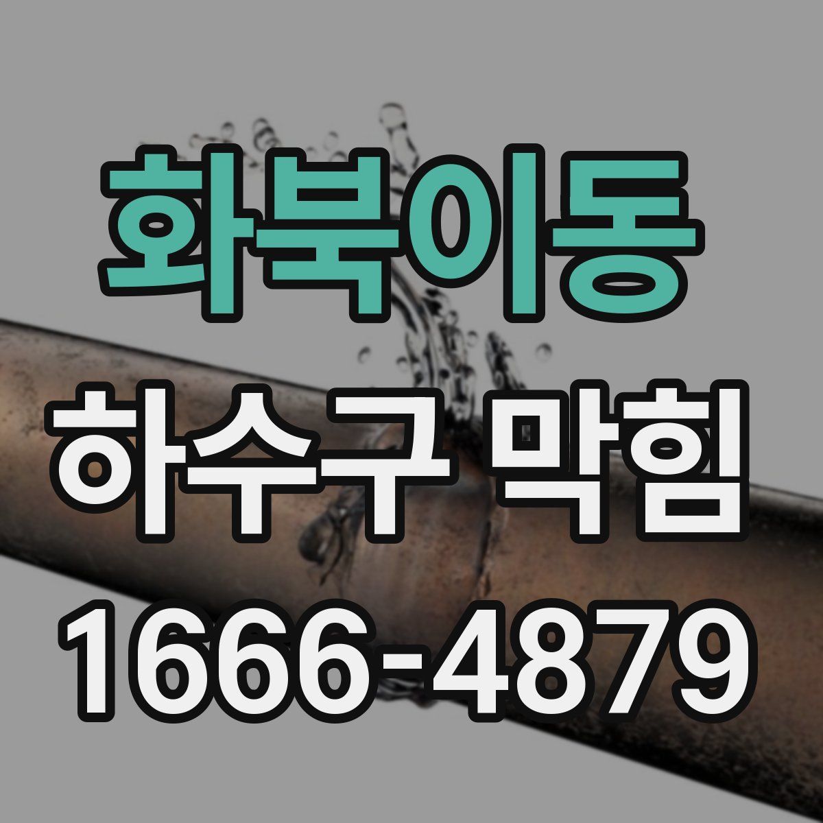 화북이동 하수구 막힘