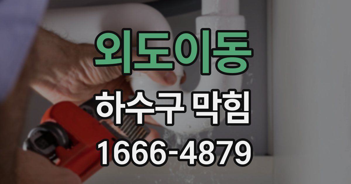 외도이동 하수구 막힘