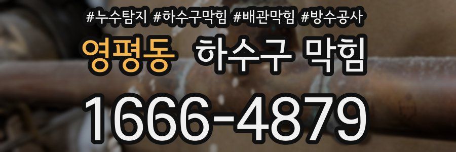 영평동 하수구 막힘