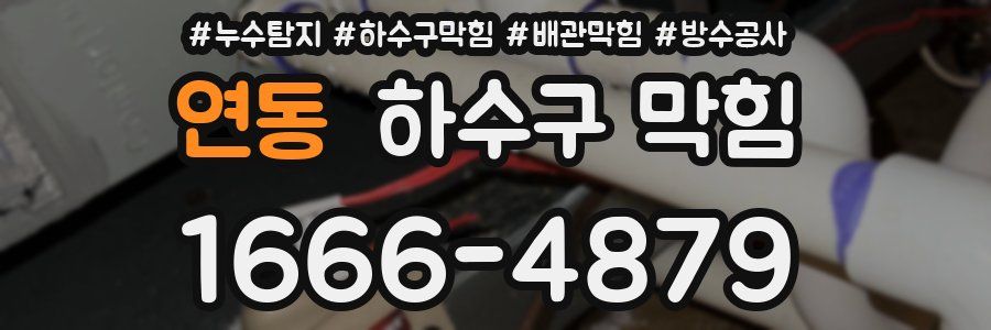연동 하수구 막힘
