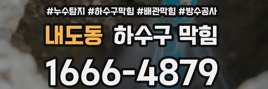 내도동 하수구 막힘