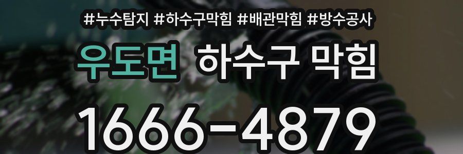 우도면 하수구 막힘