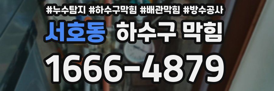 서호동 하수구 막힘
