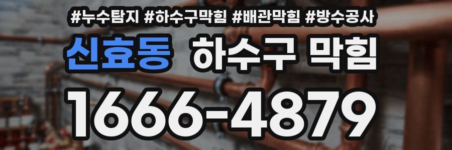 신효동 하수구 막힘