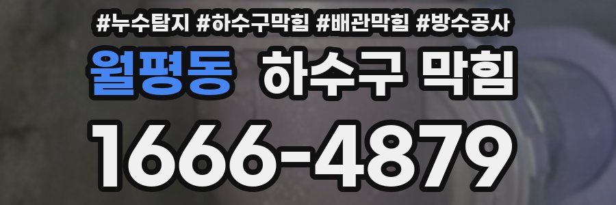 월평동 하수구 막힘