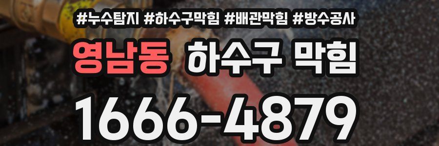 영남동 하수구 막힘