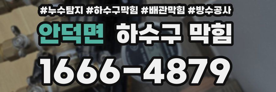안덕면 하수구 막힘