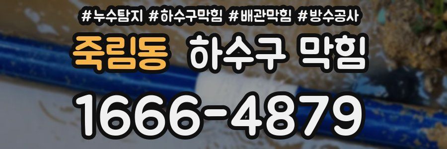 죽림동 하수구 막힘