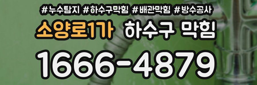 소양로1가 하수구 막힘
