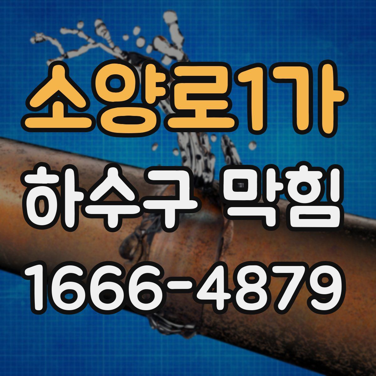 소양로1가 하수구 막힘