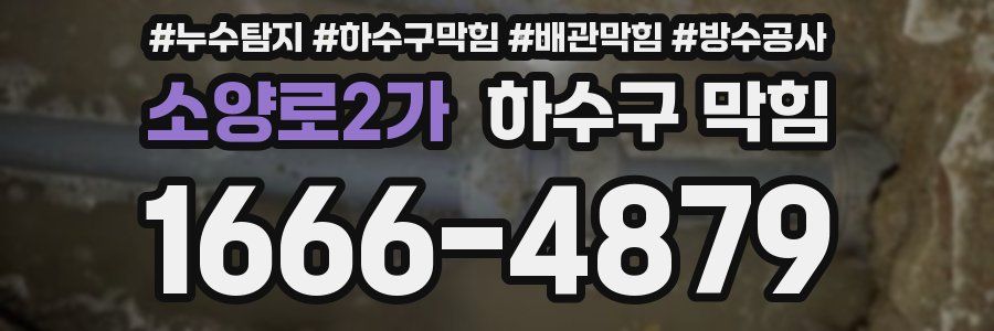 소양로2가 하수구 막힘