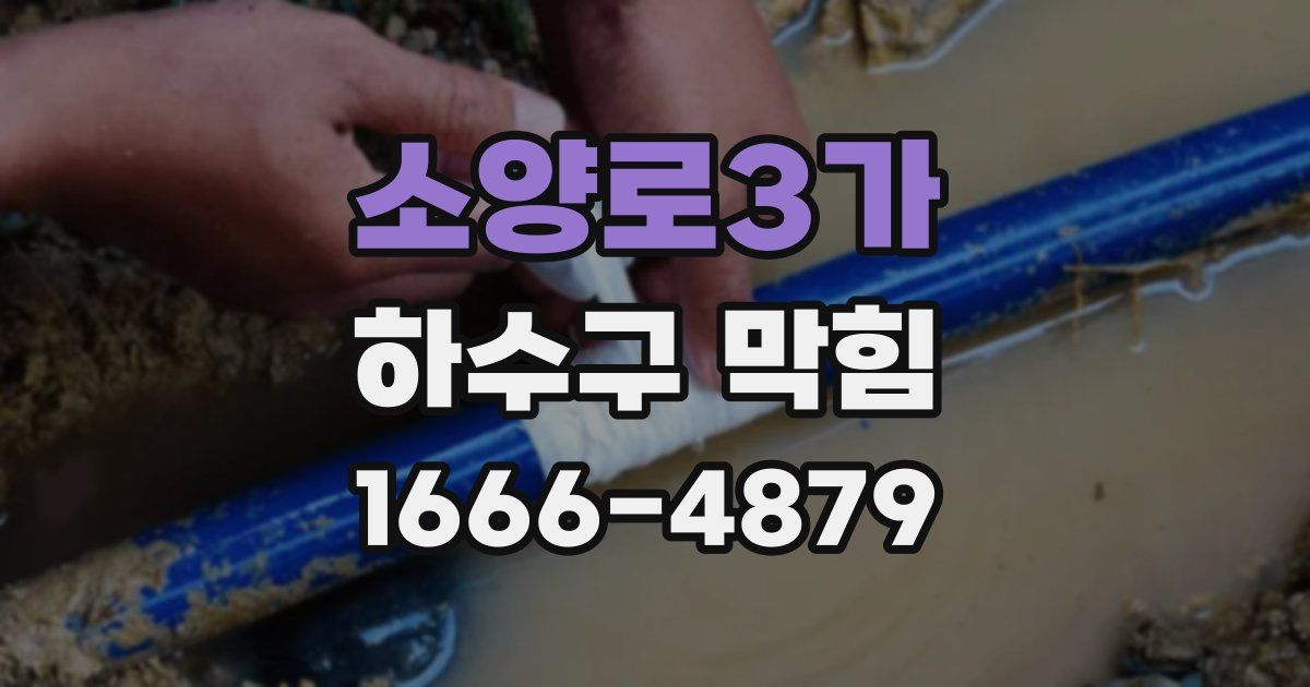 소양로3가 하수구 막힘