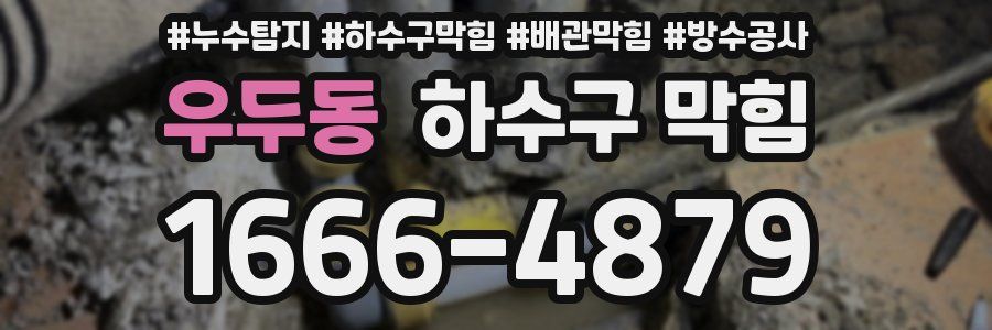 우두동 하수구 막힘