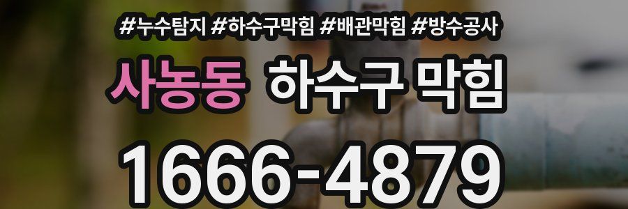 사농동 하수구 막힘