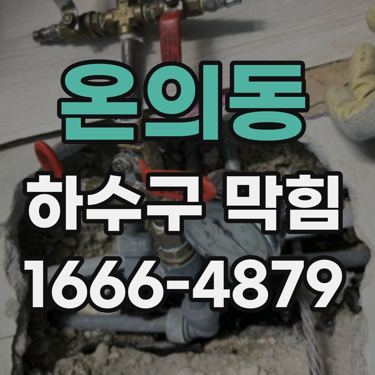 온의동 하수구 막힘