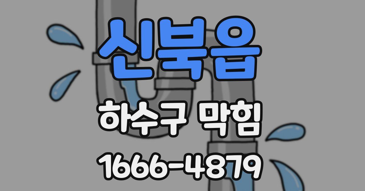 신북읍 하수구 막힘