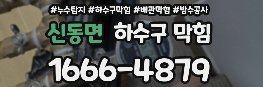 신동면 하수구 막힘