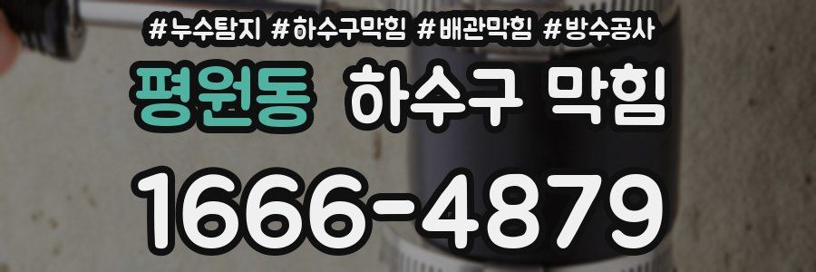 평원동 하수구 막힘