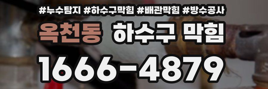 옥천동 하수구 막힘