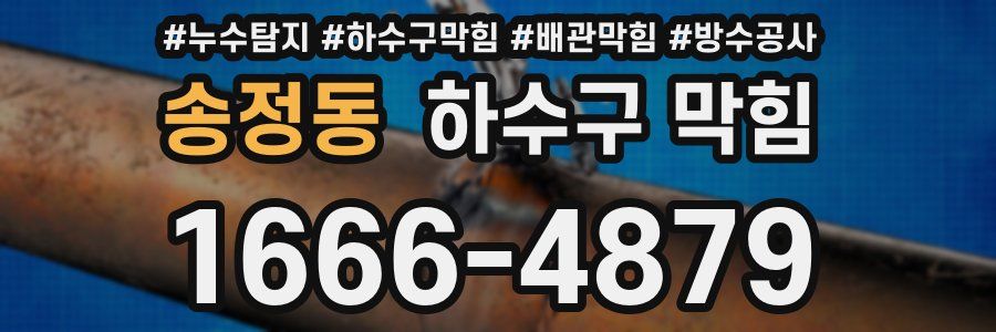 송정동 하수구 막힘