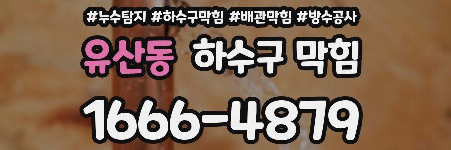 유산동 하수구 막힘