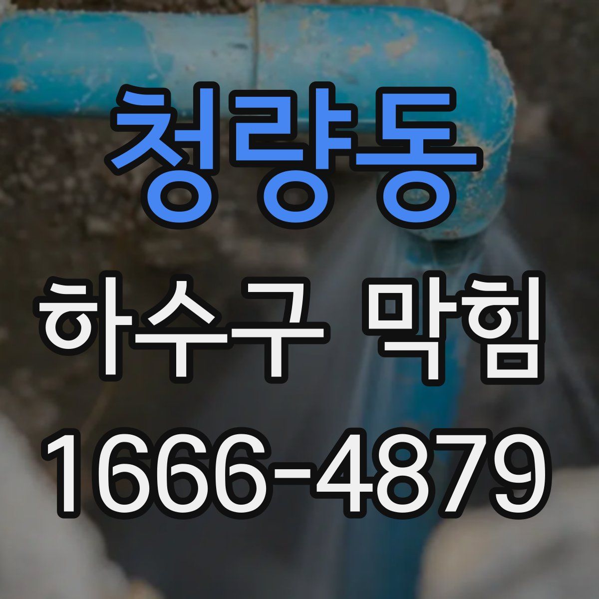 청량동 하수구 막힘