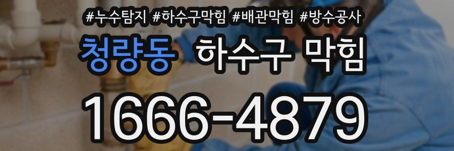 청량동 하수구 막힘