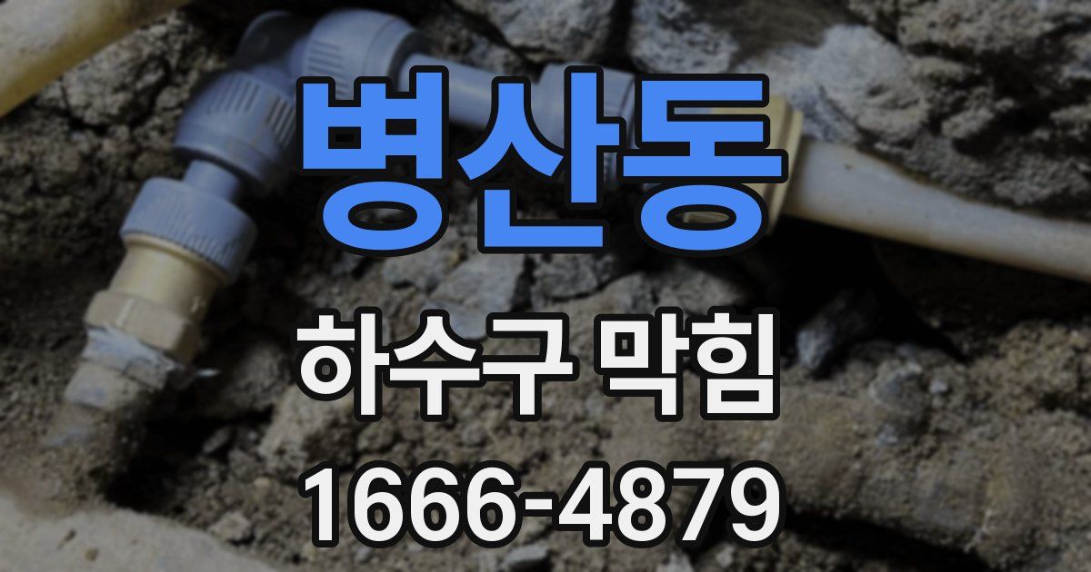 병산동 하수구 막힘