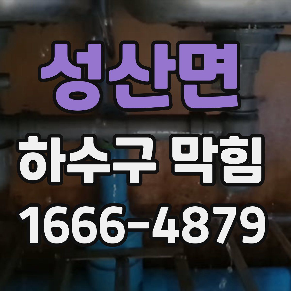성산면 하수구 막힘