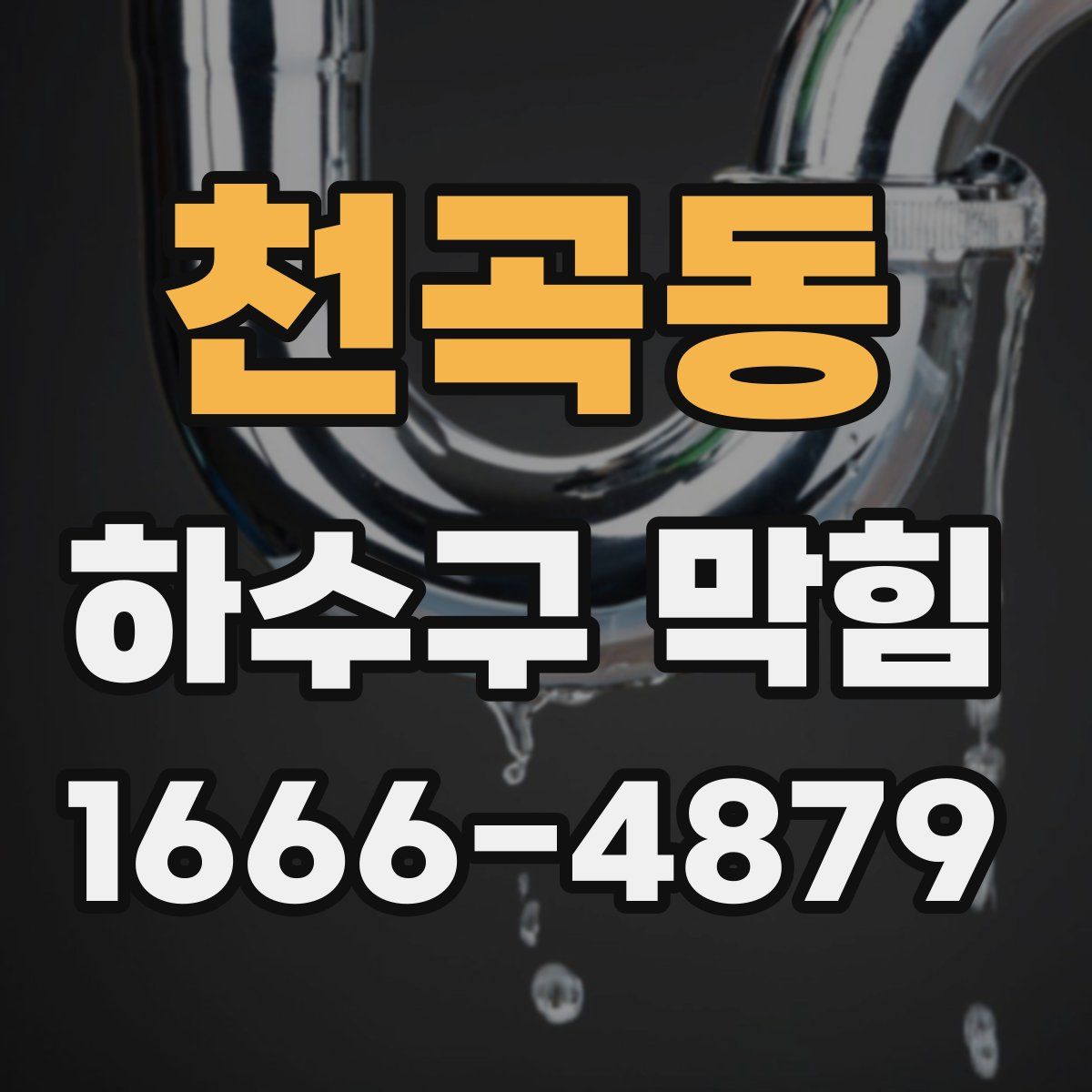 천곡동 하수구 막힘