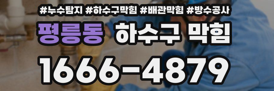 평릉동 하수구 막힘