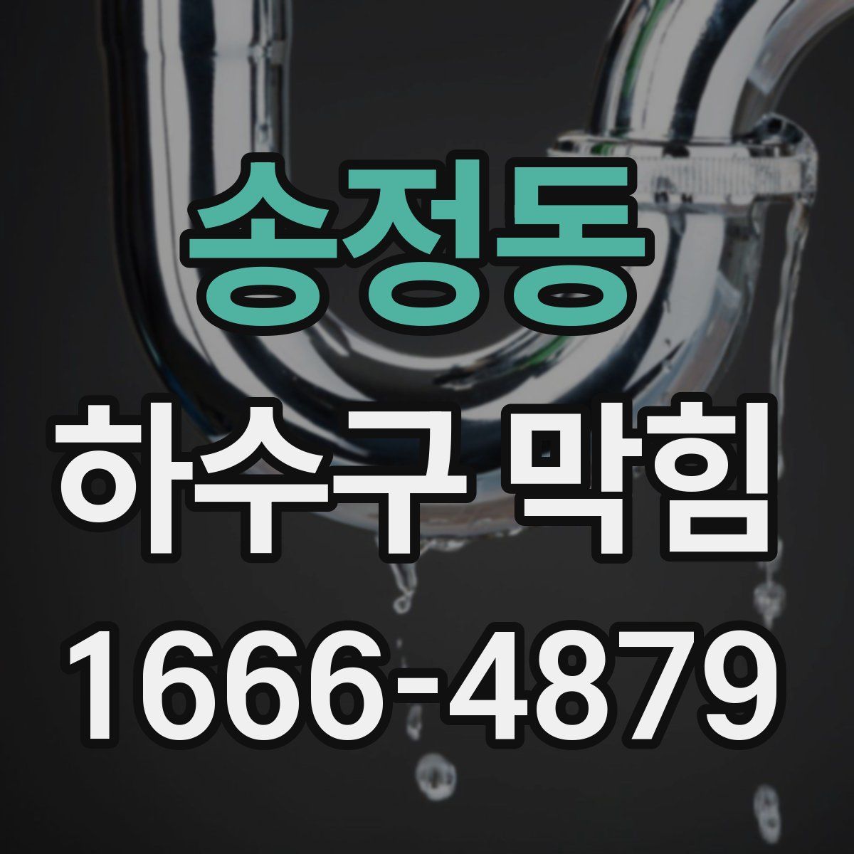 송정동 하수구 막힘