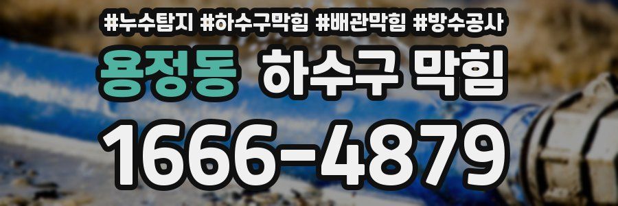 용정동 하수구 막힘