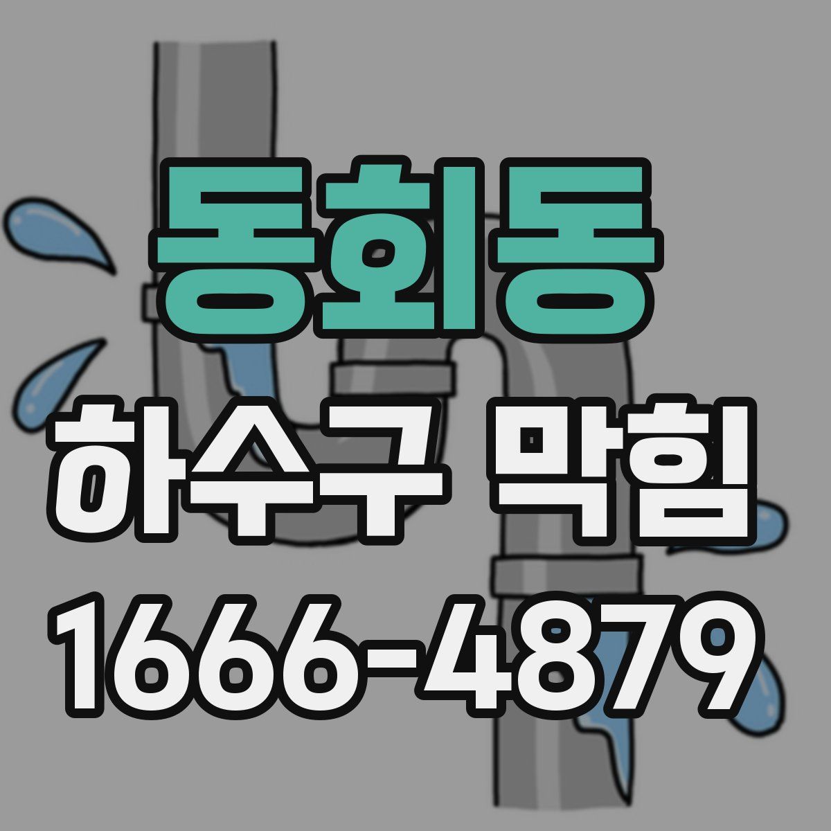 동회동 하수구 막힘