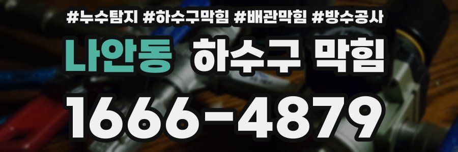 나안동 하수구 막힘