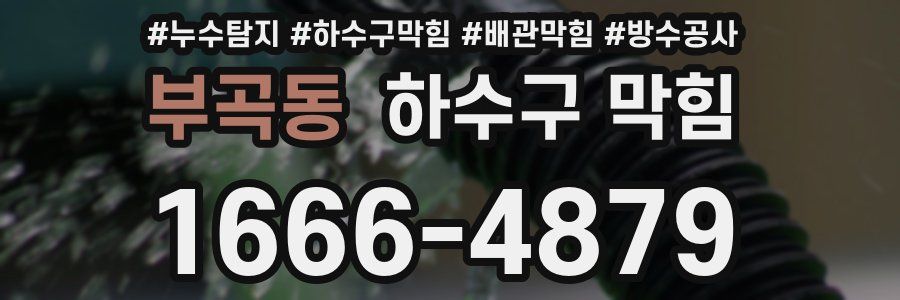 부곡동 하수구 막힘