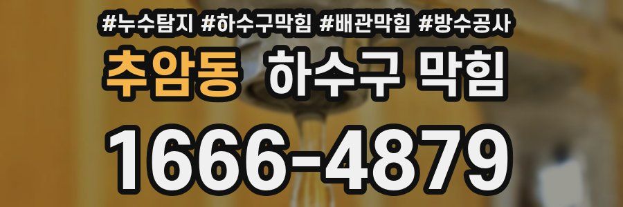 추암동 하수구 막힘