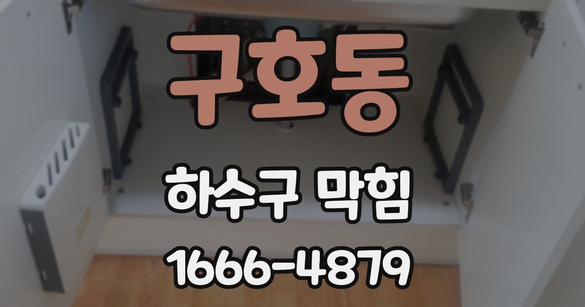 구호동 하수구 막힘